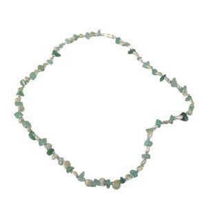 Seashell Jade Stone Chip Necklace 21 In Strand Beaded Shell Beach Sea Ocean